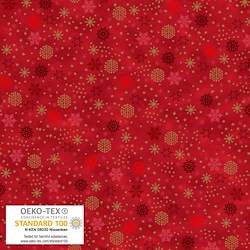 Small Dots Red Gold - We Love Christmas